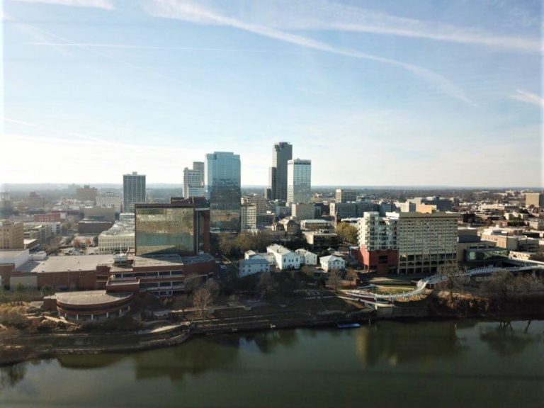 Aerial View of Downtown Little Rock