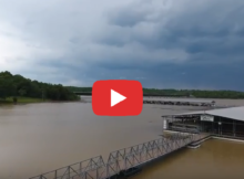 Flight Over Flood Area of Norfork Lake