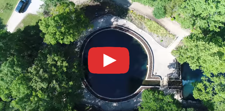 An Aerial View Of Blue Spring Heritage Center