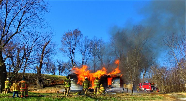 NW Arkansas Fire Depts Practice Structure Fire