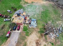 Aerial Aftermath of Mountainburg Tornado