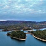 An Aerial View of Lake Winona Near Paron