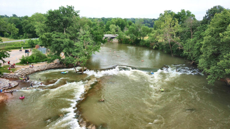 Siloam Springs Kayak Park From Above