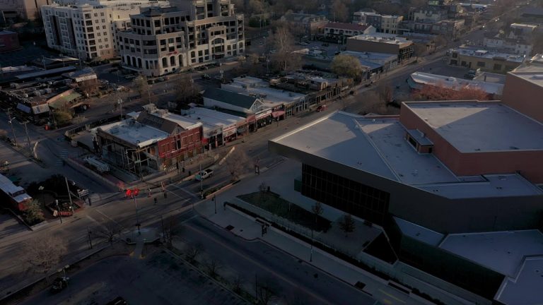 Aerial Tour Of Dickson Street In Fayetteville